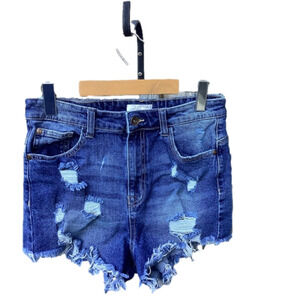 Distressed Jean  Shorts